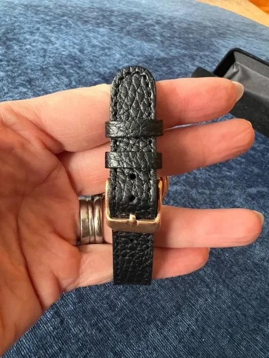 Milor Italy Bronze Leather Bracelet Black Strap Gold Tone Ring New in Box - Picture 12 of 16